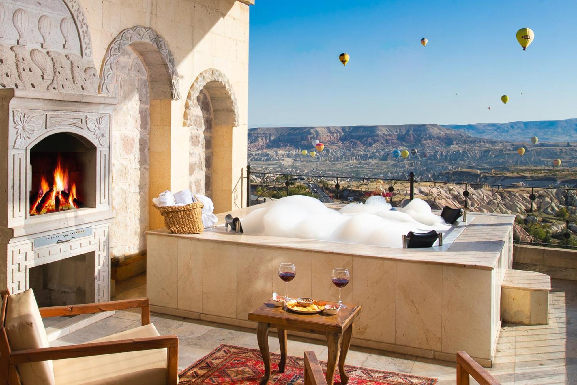 Simera In Cappadocia - Special Class - Best View Rooftop อุตชิซาร์ ภายนอก รูปภาพ